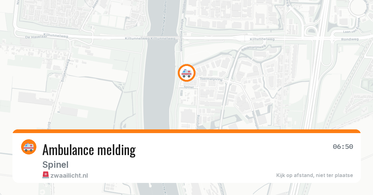 Ambulance melding — 25 mei 2026