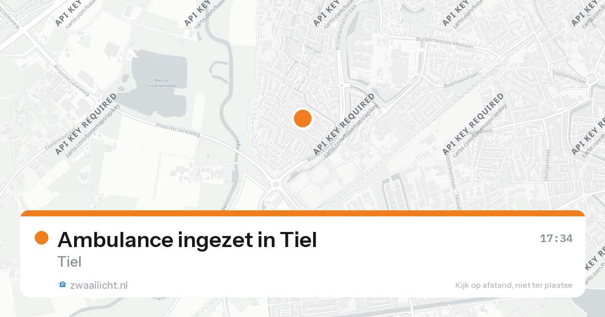 Ambulance ingezet in Tiel — 26 aug 2026