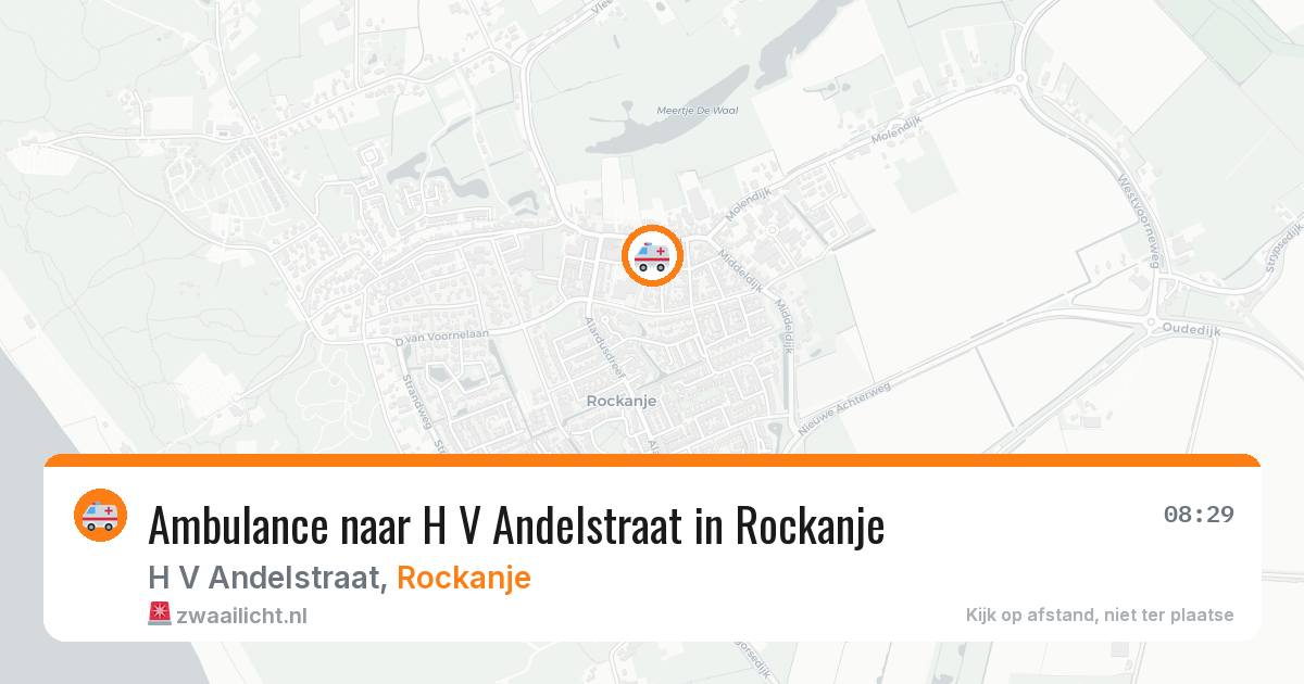 Ambulance naar H V Andelstraat in Rockanje — 31 jul 2026