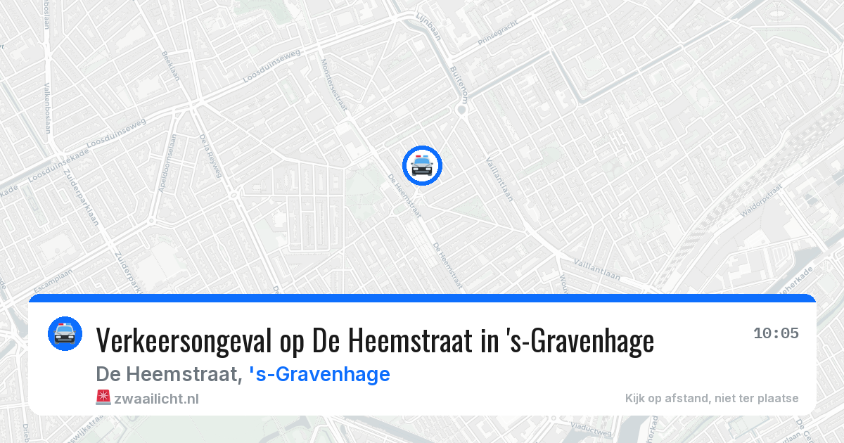 Verkeersongeval op De Heemstraat in 's-Gravenhage — 29 mei 2026