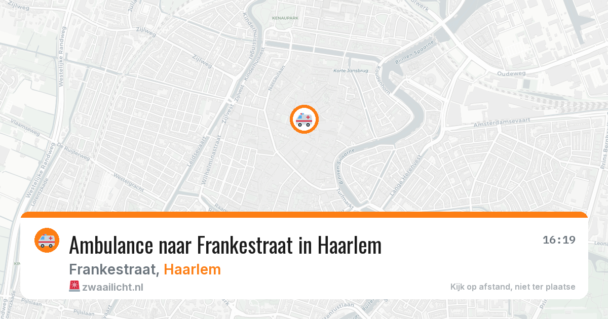 Ambulance naar Frankestraat in Haarlem — 5 aug 2026