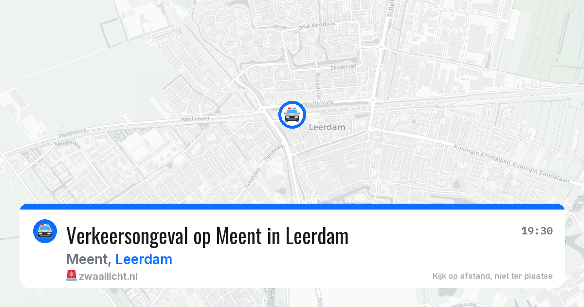 Verkeersongeval op Meent in Leerdam — 2 jun 2026