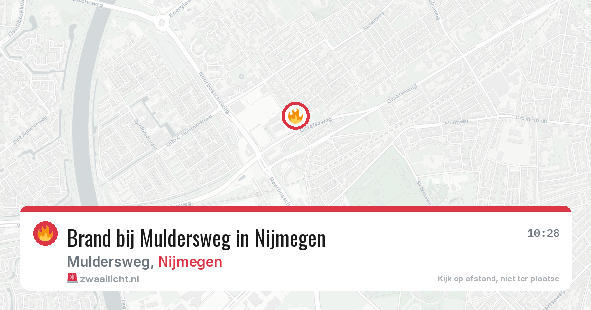 Brand bij Muldersweg in Nijmegen — 29 jul 2026
