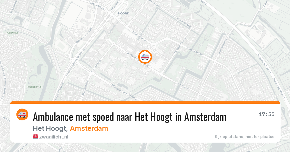 Ambulance met spoed naar Het Hoogt in Amsterdam — 28 jul 2026