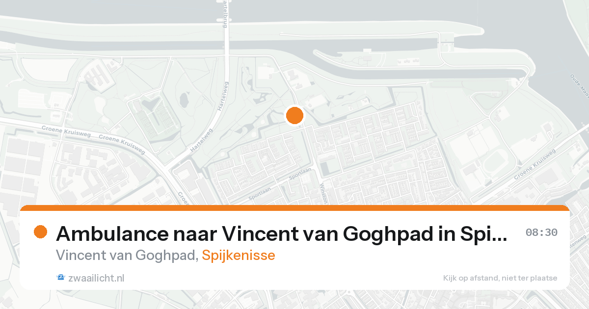 Ambulance naar Vincent van Goghpad in Spijkenisse — 16 aug 2026