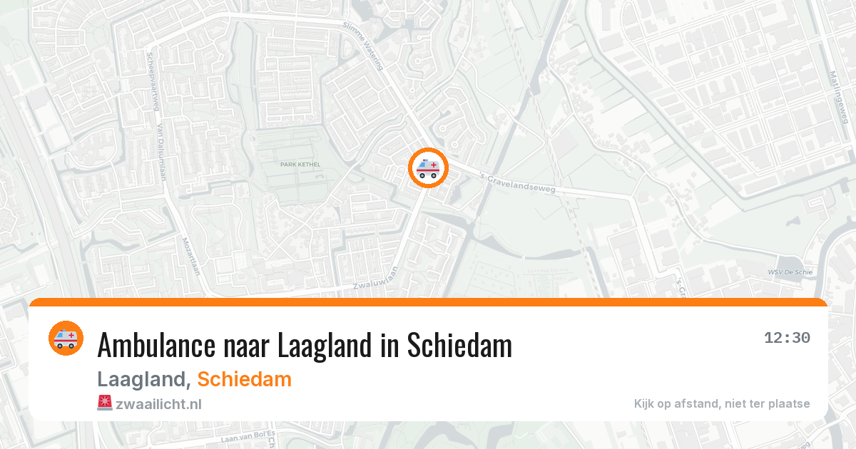 Ambulance naar Laagland in Schiedam — 28 jul 2026