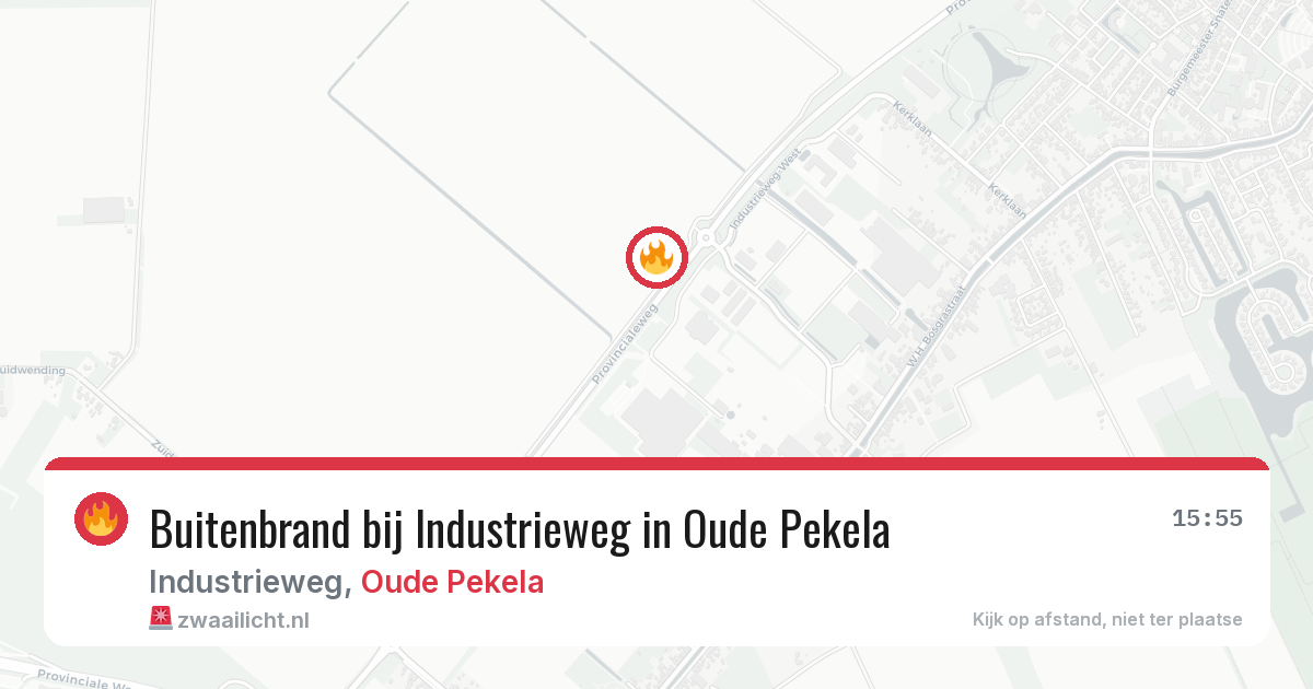 Buitenbrand bij Industrieweg in Oude Pekela — 6 aug 2026