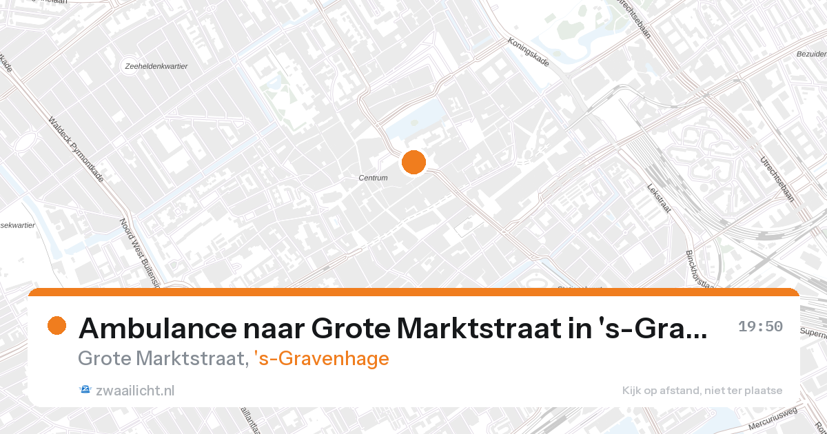 Ambulance naar Grote Marktstraat in 's-Gravenhage — 26 aug 2026
