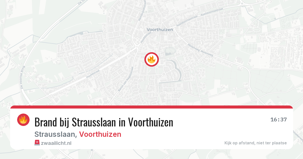 Brand bij Strausslaan in Voorthuizen — 25 jul 2026