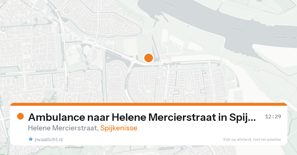 Ambulance naar Helene Mercierstraat in Spijkenisse — 16 aug 2026