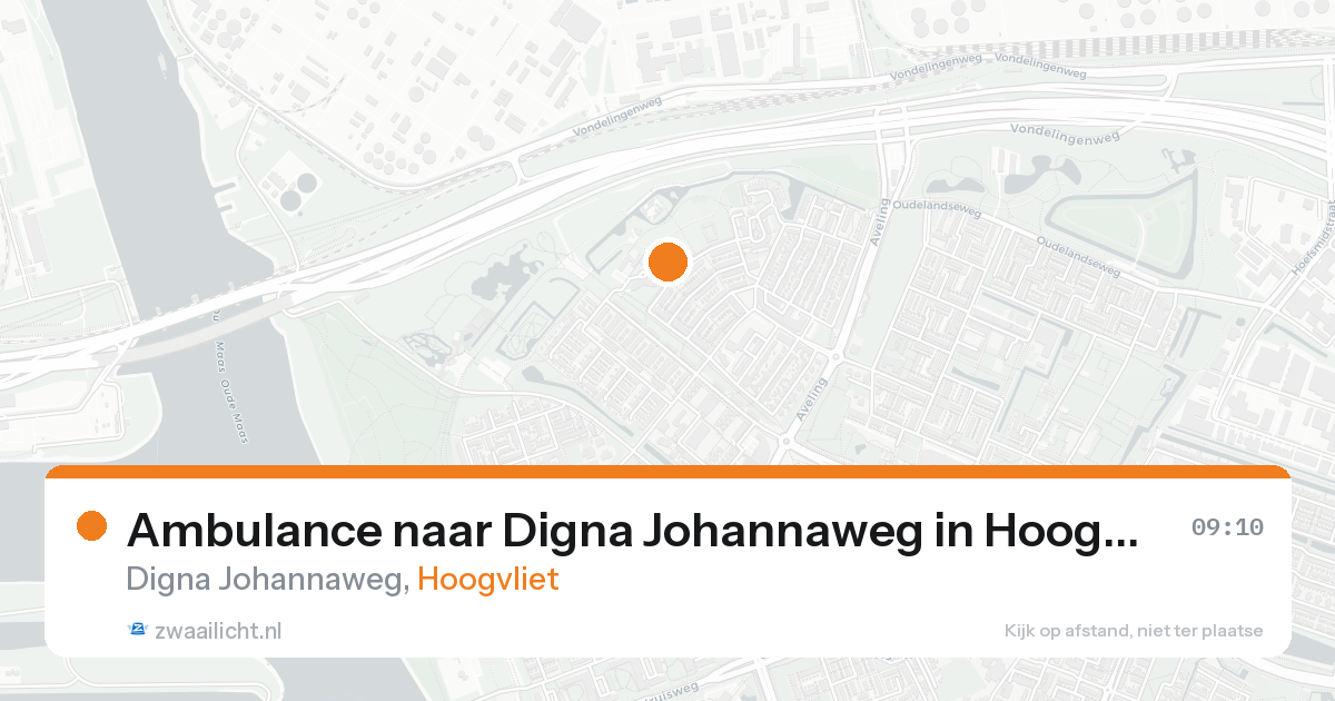 Ambulance naar Digna Johannaweg in Hoogvliet — 16 aug 2026