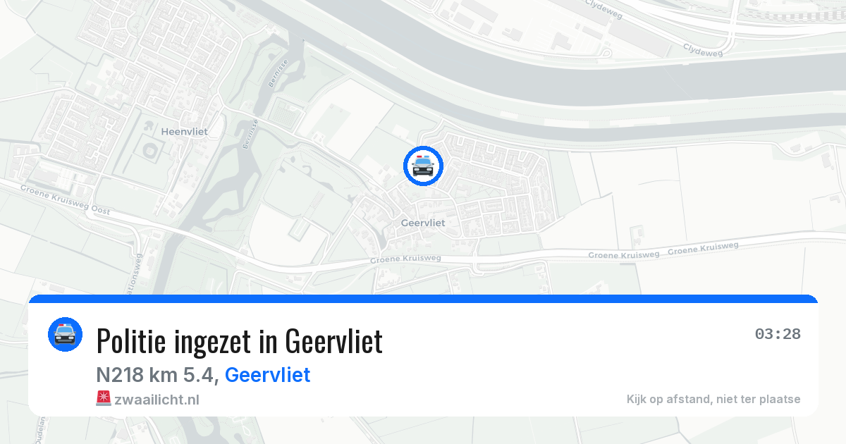 Politie ingezet in Geervliet — 15 jul 2026 | 🚨 Zwaailicht.nl