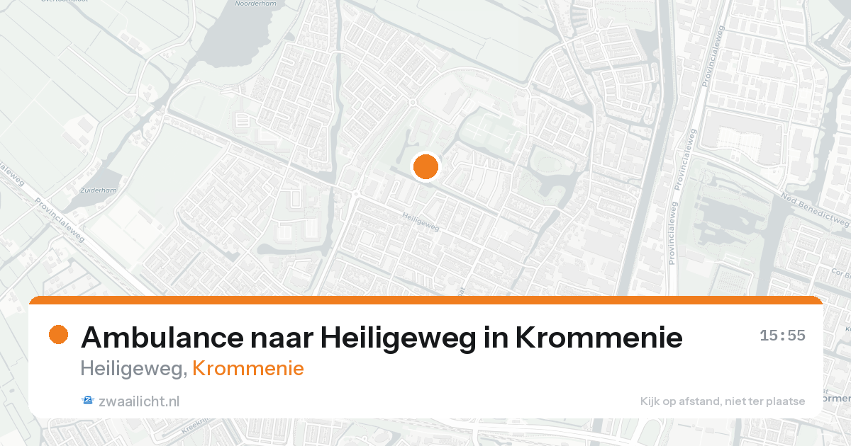Ambulance naar Heiligeweg in Krommenie — 20 aug 2026