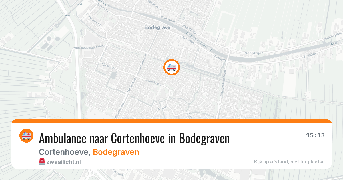 Ambulance naar Cortenhoeve in Bodegraven — 18 mrt 2026