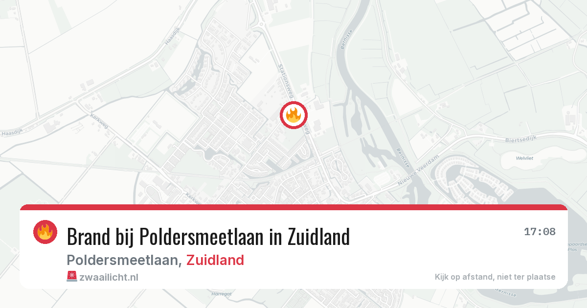 Brand bij Poldersmeetlaan in Zuidland — 29 jun 2026