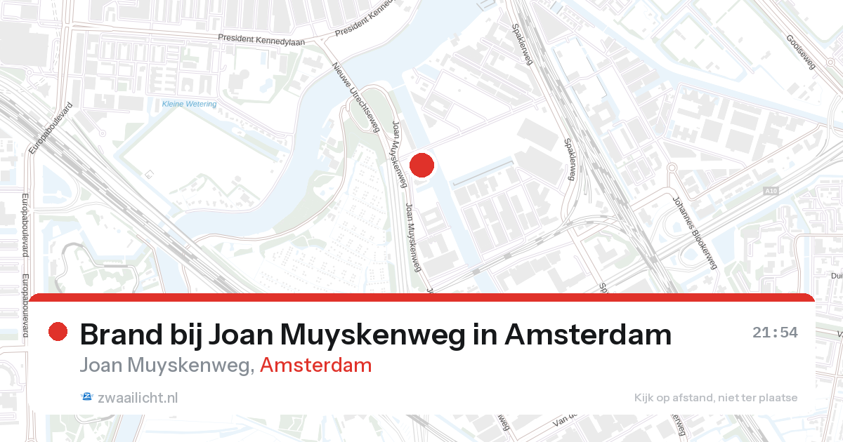 Brand bij Joan Muyskenweg in Amsterdam — 23 jul 2026