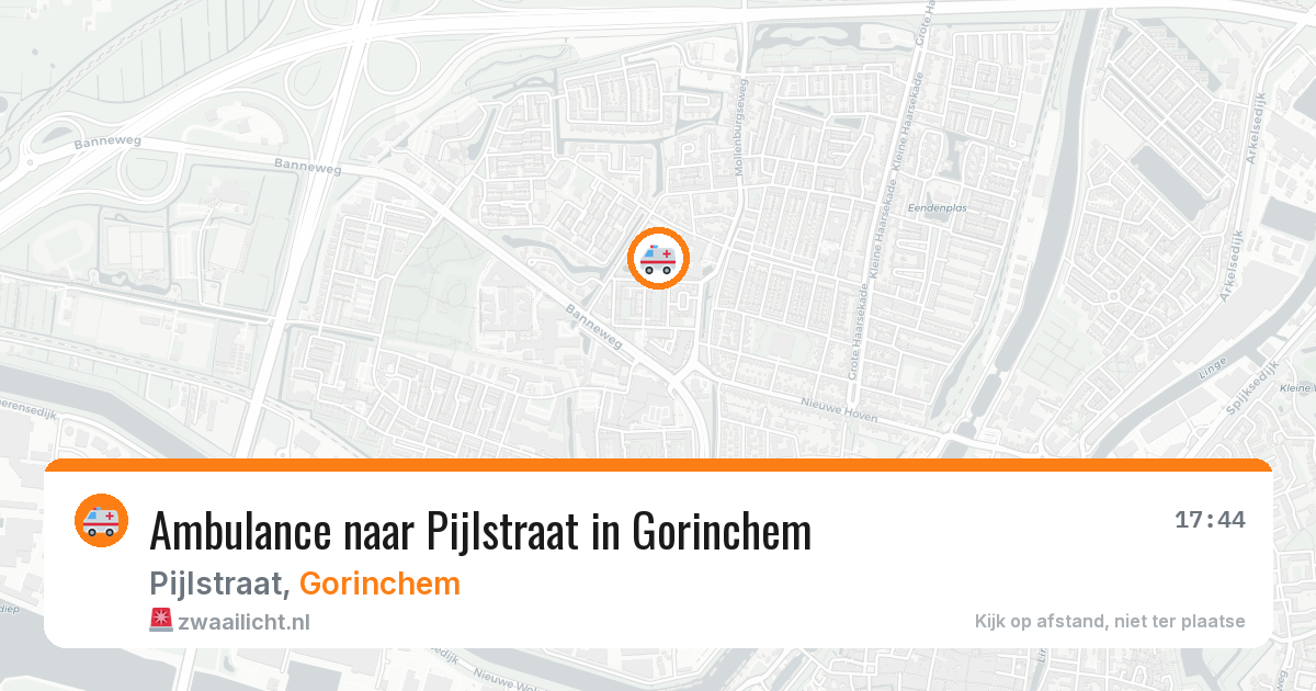 Ambulance naar Pijlstraat in Gorinchem — 12 aug 2026