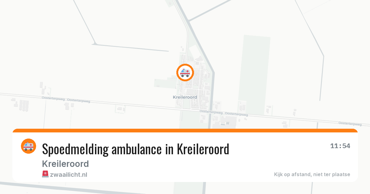 Spoedmelding ambulance in Kreileroord — 19 jun 2026