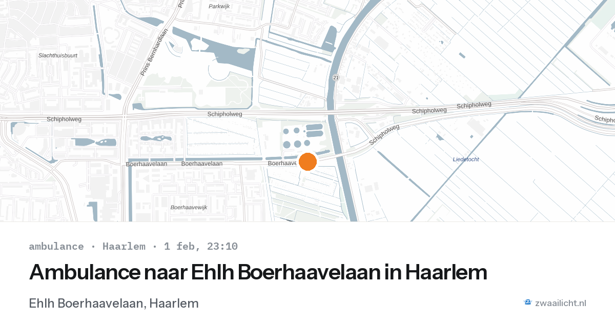 Ambulance naar Ehlh Boerhaavelaan in Haarlem — 1 feb 2026