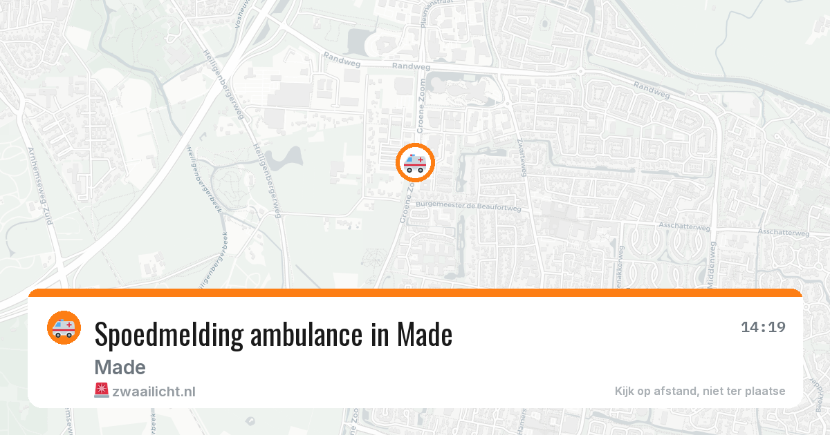 Spoedmelding ambulance in Made — 29 jan 2026