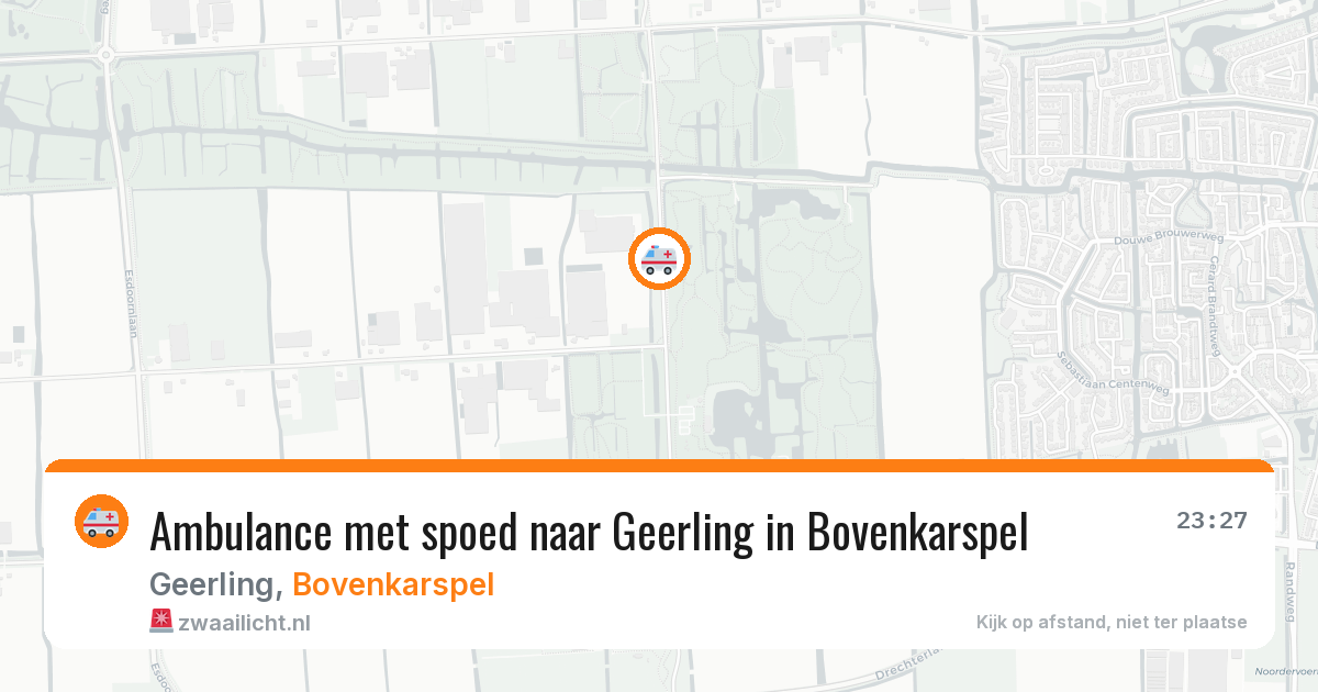 Ambulance met spoed naar Geerling in Bovenkarspel — 1 mei 2026