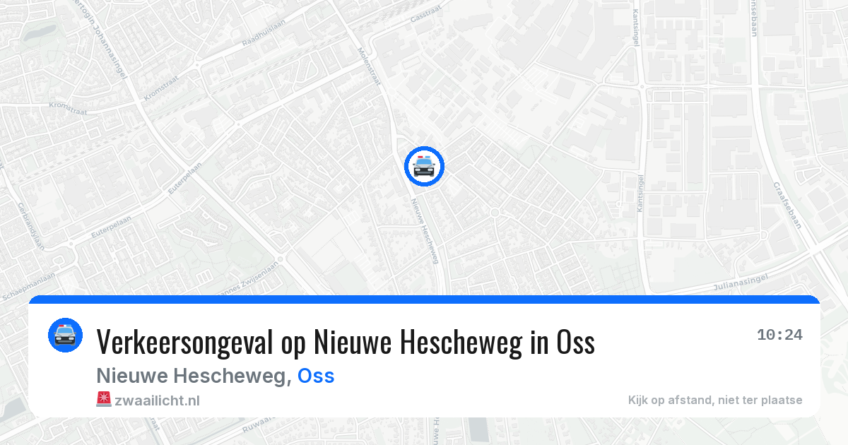 Verkeersongeval op Nieuwe Hescheweg in Oss — 23 mei 2026
