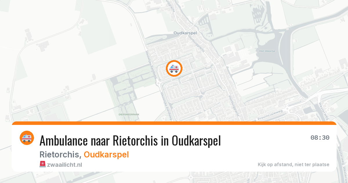 Ambulance naar Rietorchis in Oudkarspel — 22 jun 2026
