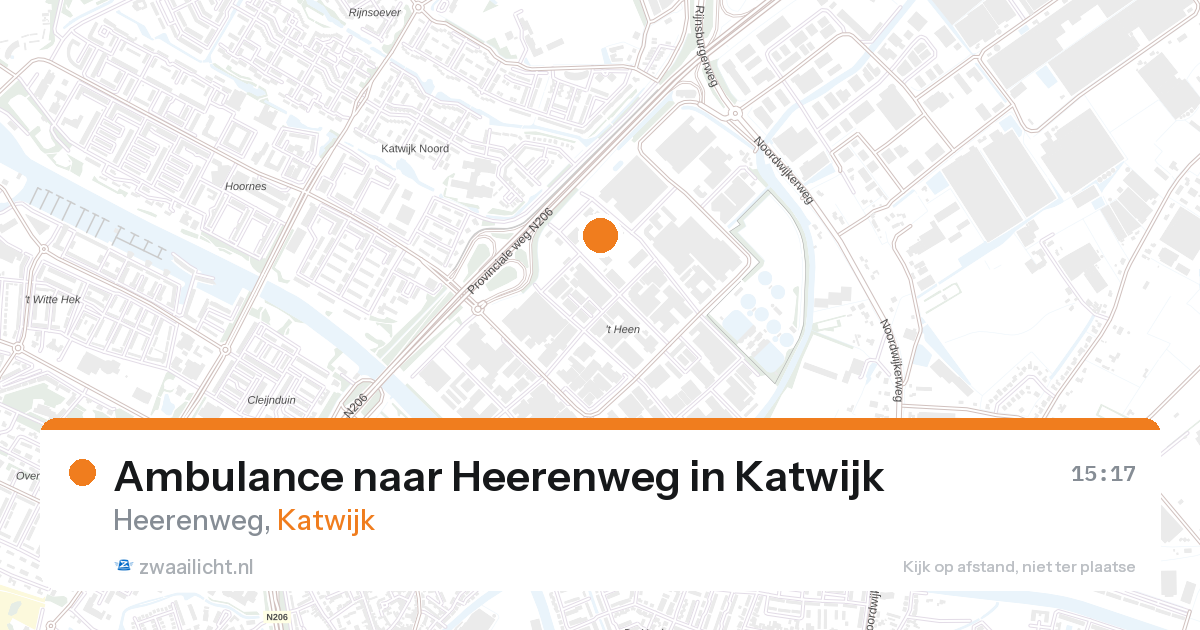 Ambulance naar Heerenweg in Katwijk — 24 jun 2026