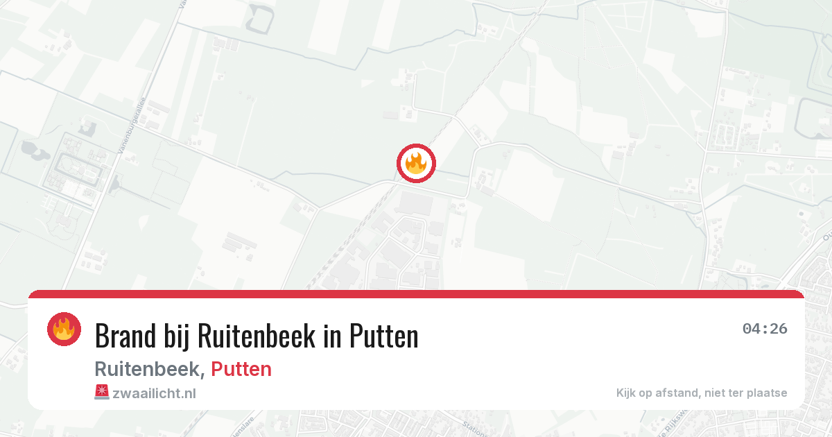 Brand bij Ruitenbeek in Putten — 2 jun 2026