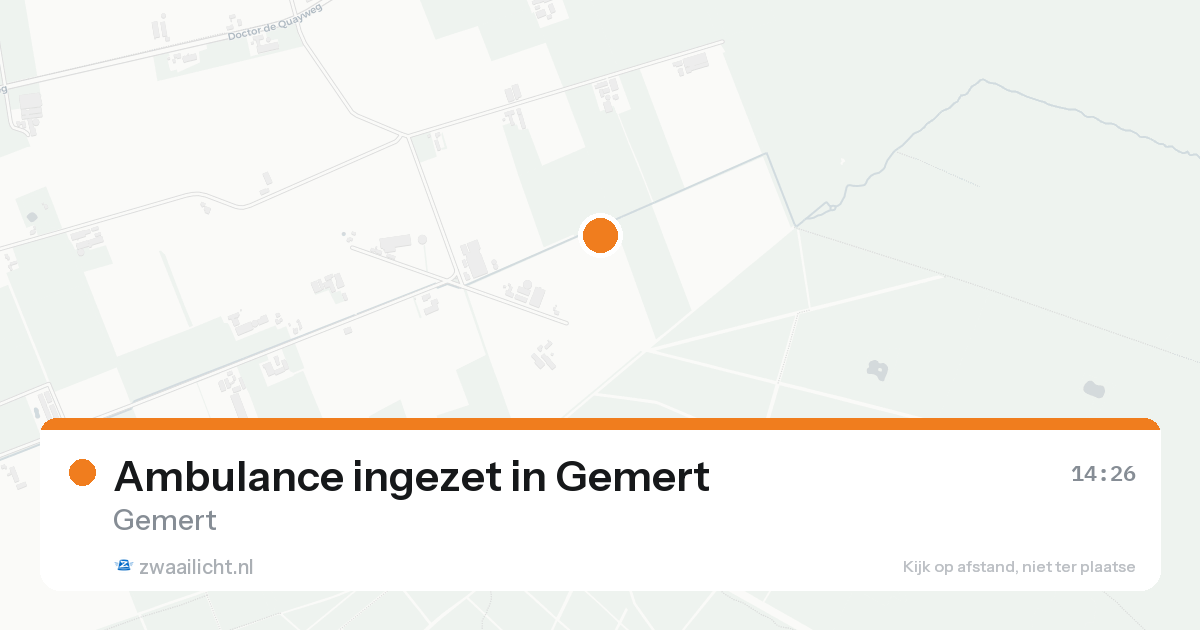Ambulance ingezet in Gemert — 23 aug 2026