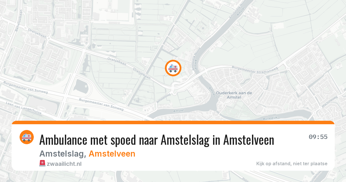 Ambulance met spoed naar Amstelslag in Amstelveen — 6 mei 2026
