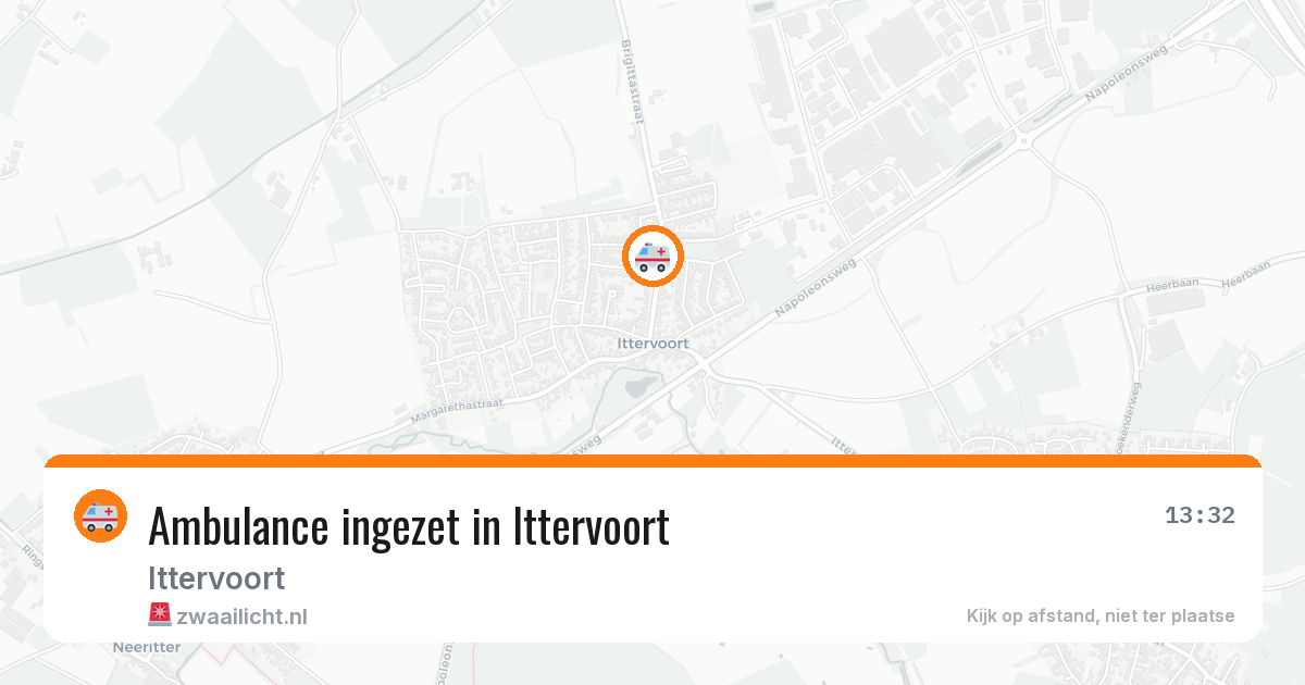 Ambulance ingezet in Ittervoort — 5 aug 2026
