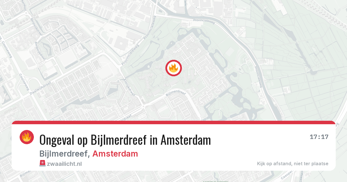 Ongeval op Bijlmerdreef in Amsterdam — 6 aug 2026