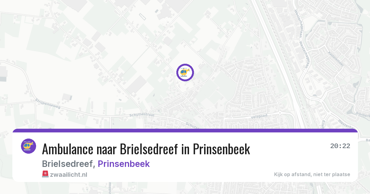 Ambulance naar Brielsedreef in Prinsenbeek — 9 jun 2026