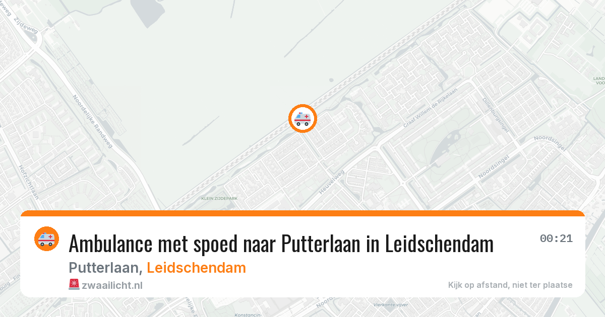Ambulance met spoed naar Putterlaan in Leidschendam — 3 jul 2026