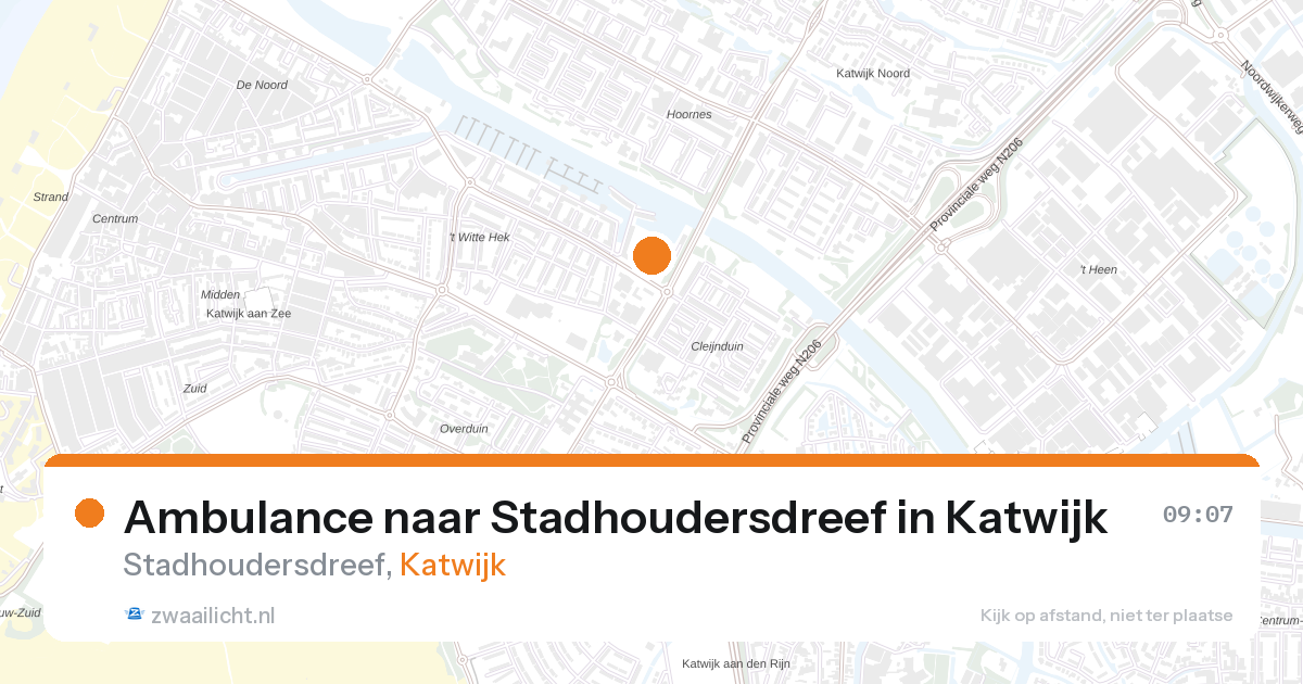 Ambulance naar Stadhoudersdreef in Katwijk — 29 mei 2026