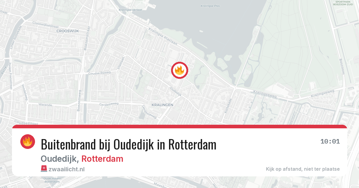 Buitenbrand bij Oudedijk in Rotterdam — 29 mei 2026