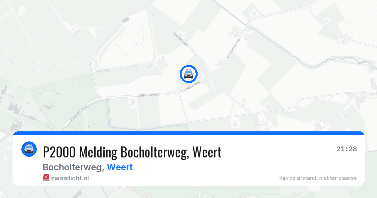 P2000 Melding Bocholterweg, Weert — 5 jul 2026