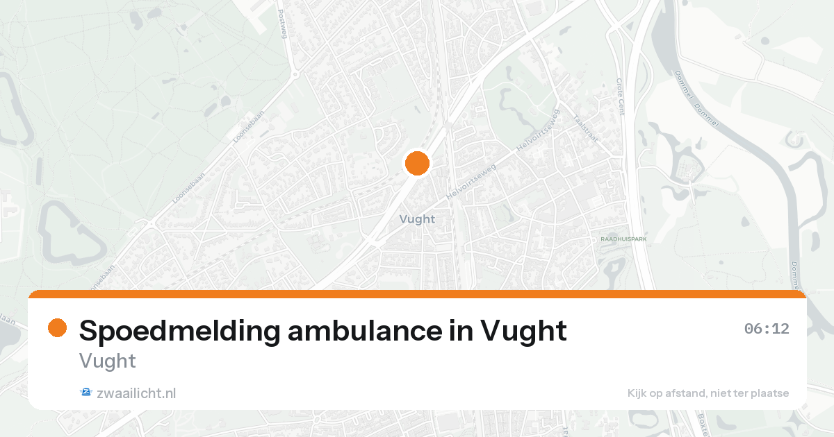 Spoedmelding ambulance in Vught — 31 jan 2026