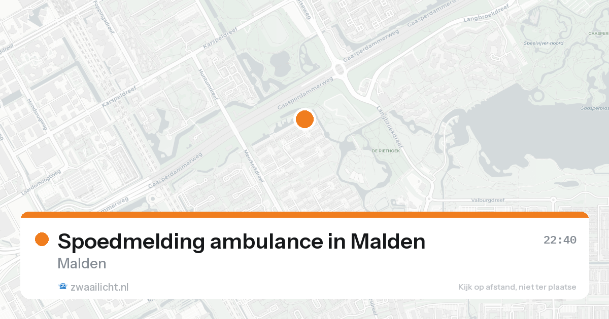 Spoedmelding ambulance in Malden — 7 feb 2026