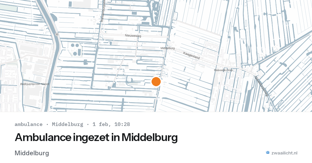 Ambulance ingezet in Middelburg — 1 feb 2026