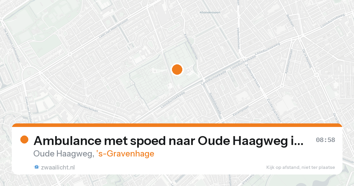 Ambulance met spoed naar Oude Haagweg in 's-Gravenhage — 30 mei 2026
