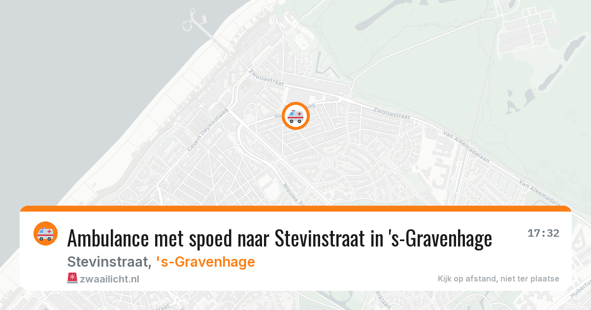 Ambulance met spoed naar Stevinstraat in 's-Gravenhage — 26 feb 2026