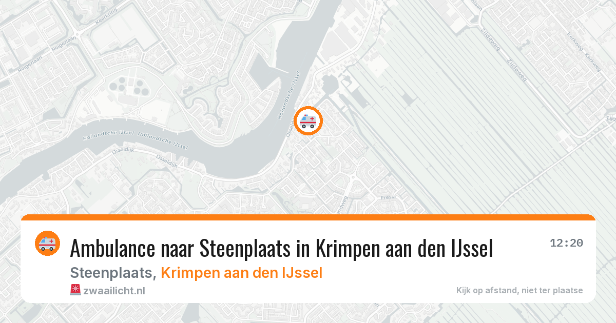 Ambulance naar Steenplaats in Krimpen aan den IJssel — 22 jun 2026