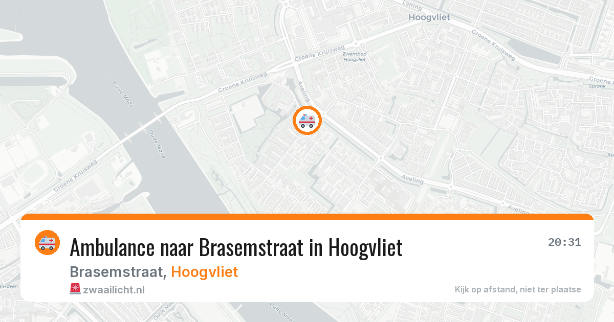 Ambulance naar Brasemstraat in Hoogvliet — 7 apr 2026