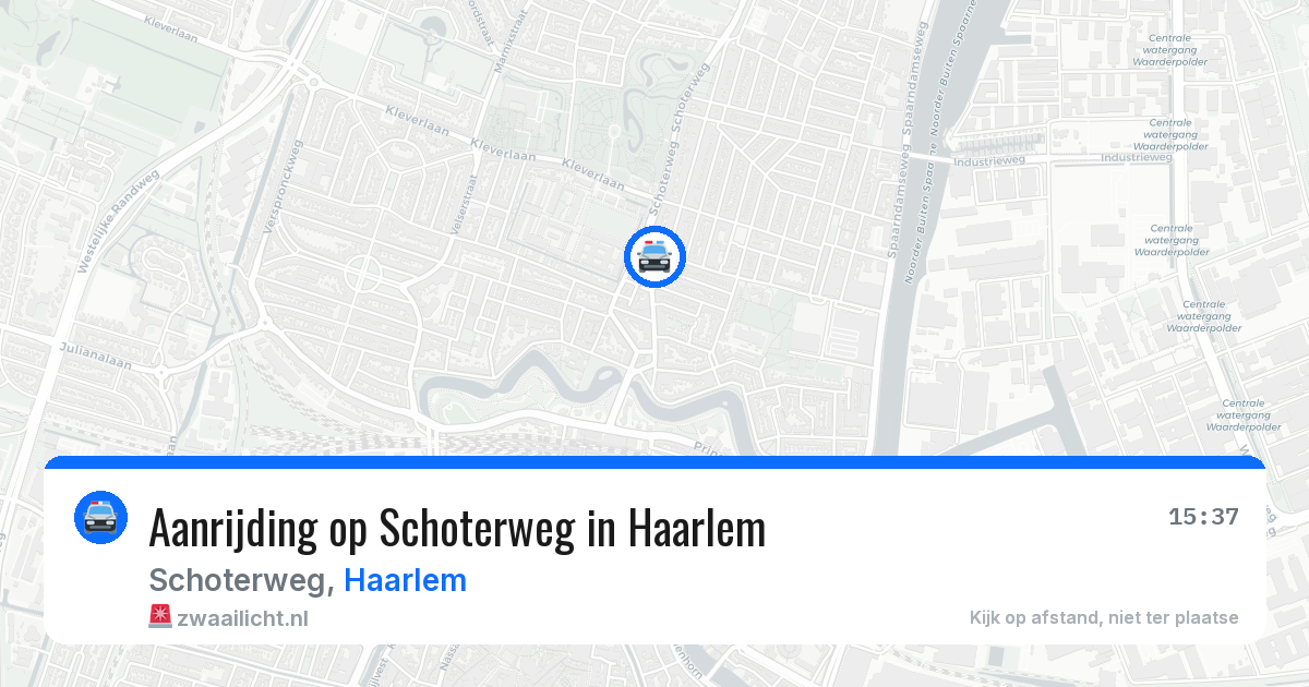 Aanrijding op Schoterweg in Haarlem — 19 mrt 2026