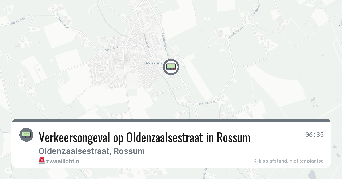 Verkeersongeval op Oldenzaalsestraat in Rossum — 12 jun 2026