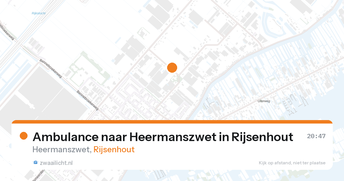 Ambulance naar Heermanszwet in Rijsenhout — 10 jun 2026