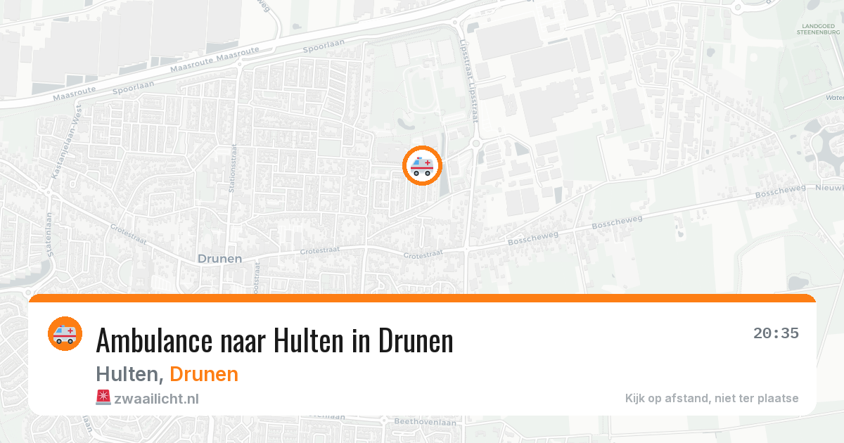 Ambulance naar Hulten in Drunen — 19 feb 2026