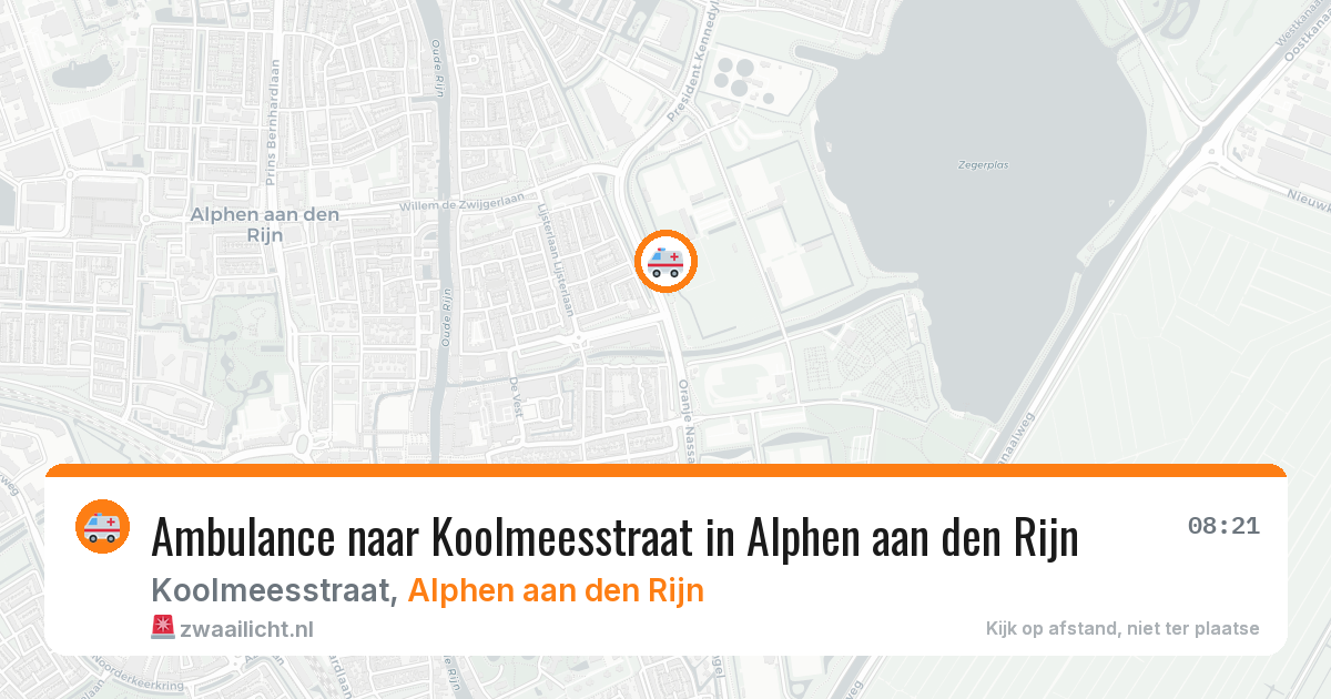Ambulance naar Koolmeesstraat in Alphen aan den Rijn — 2 jul 2026